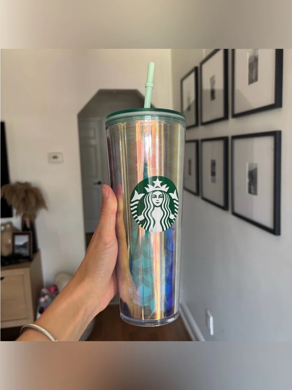 Starbucks Mermaid Scales Siren Iridescent Tumbler 24oz